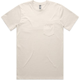 AS Colour 5027 Classic Pocket Tee - Front View | color:Bone|view:front