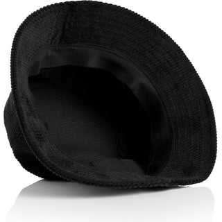 AS Colour 1176 Cord Bucket Hat - Back View | color:Black|view:back