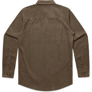 AS Colour 5419 Cord Shirt - Back View | color:Walnut|view:back