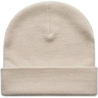 AS Colour 1107 Cuff Beanie - Front View | color:Bone|view:front