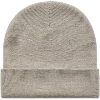 AS Colour 1107 Cuff Beanie - Front View | color:Mushroom|view:front