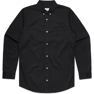 AS Colour 5414 Denim Wash Shirt - Front View | color:Black|view:front