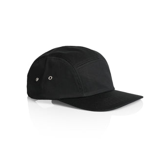 AS Colour 1103 Finn Five Panel Cap - Side view | color:Black|view:side