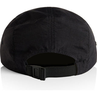 AS Colour 1105 Finn Two-Tone Nylon Cap - Back View | color:Coal/Black|view:back