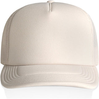 AS Colour 1161 Frame Foam Trucker Cap - Front View | color:Bone|view:front