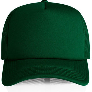AS Colour 1161 Frame Foam Trucker Cap - Front View | color:Forest Green|view:front