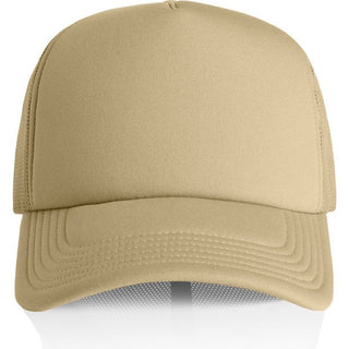 AS Colour 1161 Frame Foam Trucker Cap - Front View | color:Khaki|view:front