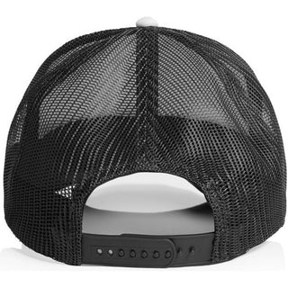 AS Colour 1163 Frame Foam Two-Tone Trucker - Back View | color:White/Coal|view:back