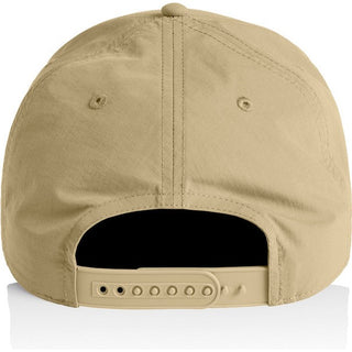 AS Colour 1162 Frame Nylon Cap - Back View | color:Khaki|view:back