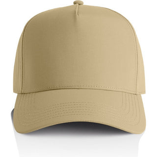 AS Colour 1162 Frame Nylon Cap - Front View | color:Khaki|view:front