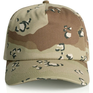 AS Colour 1164C Frame Soft Camo Cap - Front View | color:Desert Camo|view:front