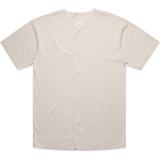 AS Colour 5423 Heavy Baseball Jersey - Front View | color:Bone|view:front
