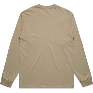 AS Colour 5083 Heavy Faded L/S Tee - Back View | color:Faded Khaki|view:back
