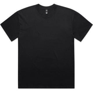 AS Colour  Heavy Faded Minus Tee [-5cm] 5086 (Faded Black) - Front View | color:|view:front