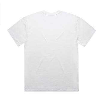 AS Colour  Heavy Faded Minus Tee [-5cm] 5086 (Faded White) - Back View | color:|view:back
