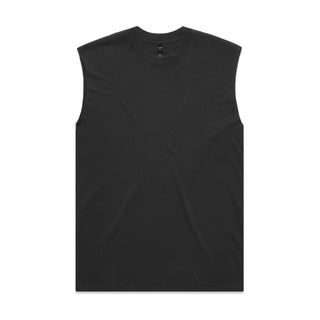 AS Colour 5084 Heavy Faded Tank - Front View | color:Faded Black|view:front