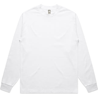 AS Colour 5081 Heavy L/S Tee - Front View | color:White|view:front