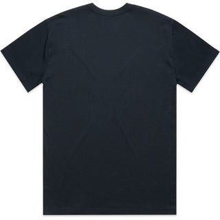 AS Colour 5080 Heavy Tee - Back View | color:Navy|view:back