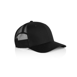 AS Colour 1141 Icon Trucker Cap - Side view | color:Black|view:side