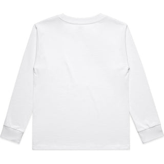 AS Colour 3062 Kids Classic L/S Tee - Back View | color:White|view:back
