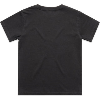 AS Colour 3070 Kids Heavy Faded Tee - Back View | color:Faded Black|view:back