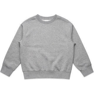 AS Colour 3034 Kids Relax Crew - Front View | color:Grey Marle|view:front