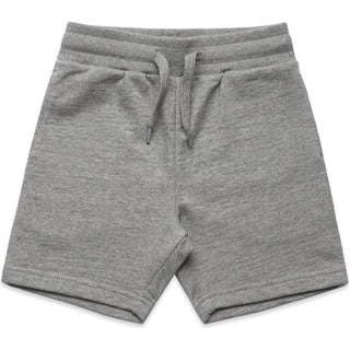 AS Colour 3025 Kids Stadium Shorts - Front View | color:Steel Marle|view:front