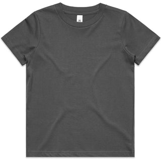 AS Colour 3005 Kids Staple Tee - Front View | color:Charcoal|view:front