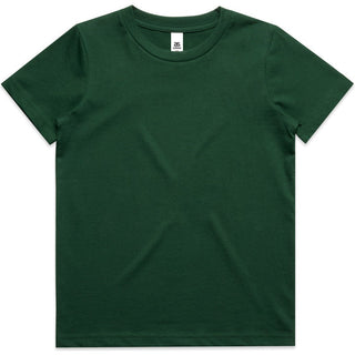 AS Colour 3005 Kids Staple Tee - Front View | color:Forest Green|view:front
