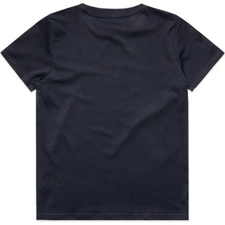 AS Colour 3005 Kids Staple Tee - Back View | color:Navy|view:back