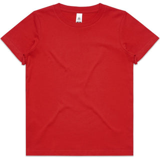 AS Colour 3005 Kids Staple Tee - Front View | color:Red|view:front