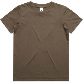 AS Colour 3005 Kids Staple Tee - Front View | color:Walnut|view:front