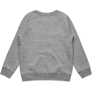 AS Colour 3030 Kids Supply Crew - Back View | color:Grey Marle|view:back