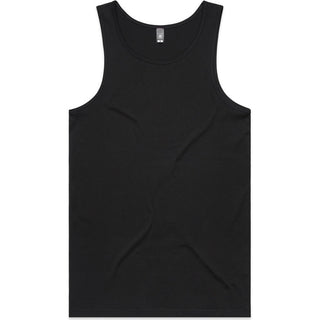 AS Colour 5007 Lowdown Singlet - Front View | color:Black|view:front