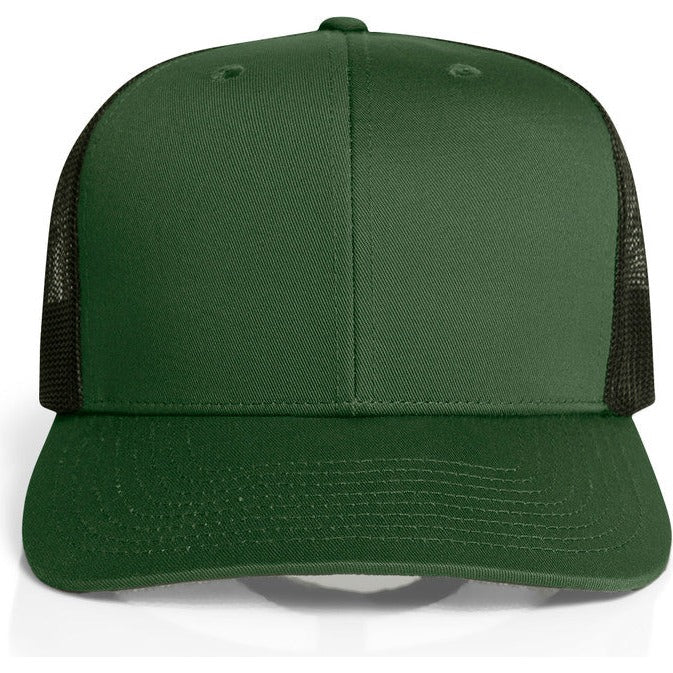 AS Colour Mesh Contrast Trucker Cap | 1191 (Forest/Black)