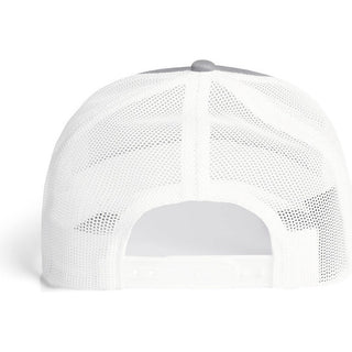 AS Colour 1191 Mesh Contrast Trucker Cap - Back View | color:Shadow/White|view:back