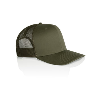 AS Colour 1190 Mesh Trucker Cap - Side view | color:Army|view:side