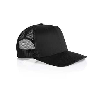 AS Colour 1190 Mesh Trucker Cap - Side view | color:Black|view:side