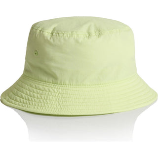 AS Colour 1171 Nylon Bucket Hat - Front View | color:Lime|view:front