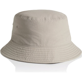 AS Colour 1171 Nylon Bucket Hat - Front View | color:Mushroom|view:front