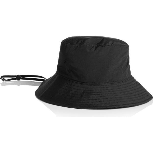 AS Colour Nylon Wide Brim Bucket Hat | 1174 (Black)