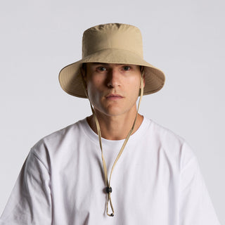 AS Colour Nylon Wide Brim Bucket Hat | 1174 (Khaki)