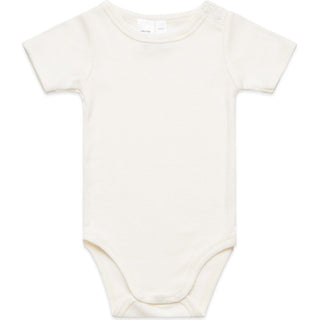 AS Colour 3003 Organic Infant Mini-Me One-Piece - Front View | color:Natural|view:front
