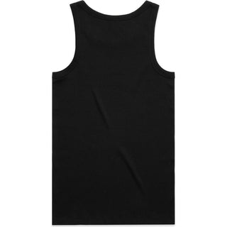 AS Colour 5063G Organic Rib Singlet - Back View | color:Black|view:back
