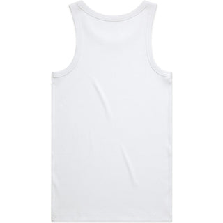 AS Colour 5063G Organic Rib Singlet - Back View | color:White|view:back