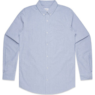 AS Colour 5401 Oxford Shirt - Front View | color:Light Blue|view:front