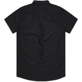 AS Colour 5407 Oxford S/S Shirt - Back View | color:Black|view:back