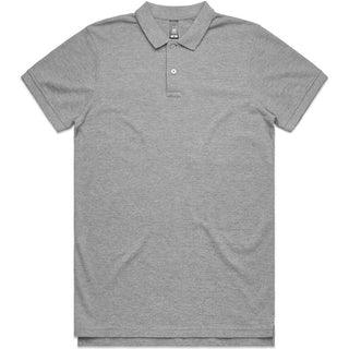 AS Colour 5411 Pique Polo - Front View | color:Grey Marle|view:front