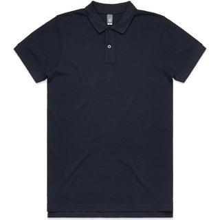 AS Colour 5411 Pique Polo - Front View | color:Navy|view:front