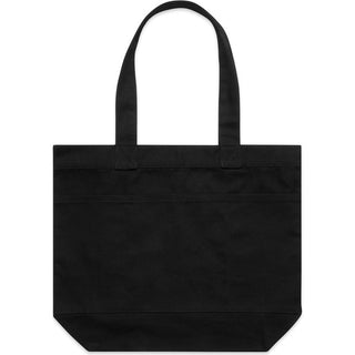 AS Colour 1041 Pocket Tote Bag - Front View | color:Black|view:front